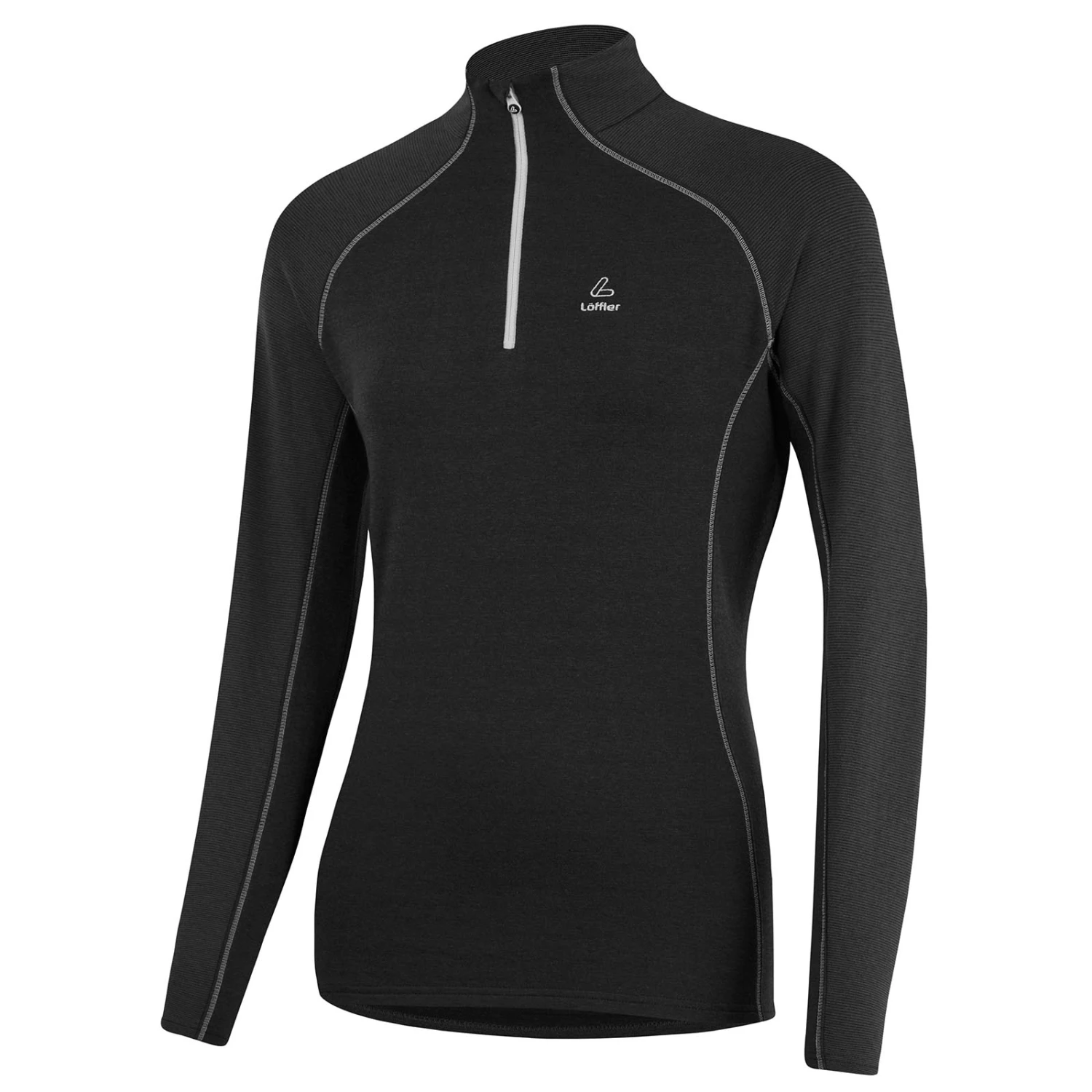 Loeffler Löffler W Midlayer Fine Stripe Transtex Damen Shirt Schwarz 1 Loeffler Löffler W Midlayer Fine Stripe Transtex Damen Shirt Schwarz