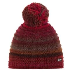 Eisbär Mikata Pompon MÜ Mütze Rotbraun