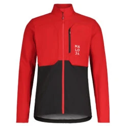 Maloja EuleM. Herren Softshell-Jacke Schwarz Rot
