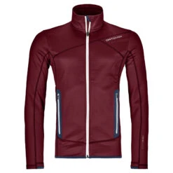 ORTOVOX Fleece Jacket Herren Midlayer Rot