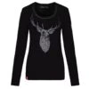 Almgwand Gumpenalm Damen Longsleeve Schwarz