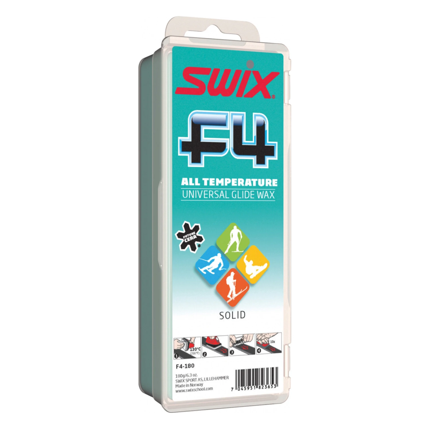 Swix F4-180 Glidewachs, 180g 1 Swix F4-180 Glidewachs, 180g