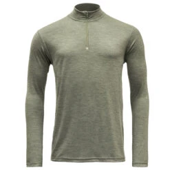 DEVOLD Breeze Merino 150 Zip Neck Man Lichen Melange