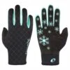 KINETIXX Lotta Damen Handschuhe Schwarz Türkis