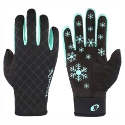 KINETIXX Lotta Damen Handschuhe Schwarz Türkis