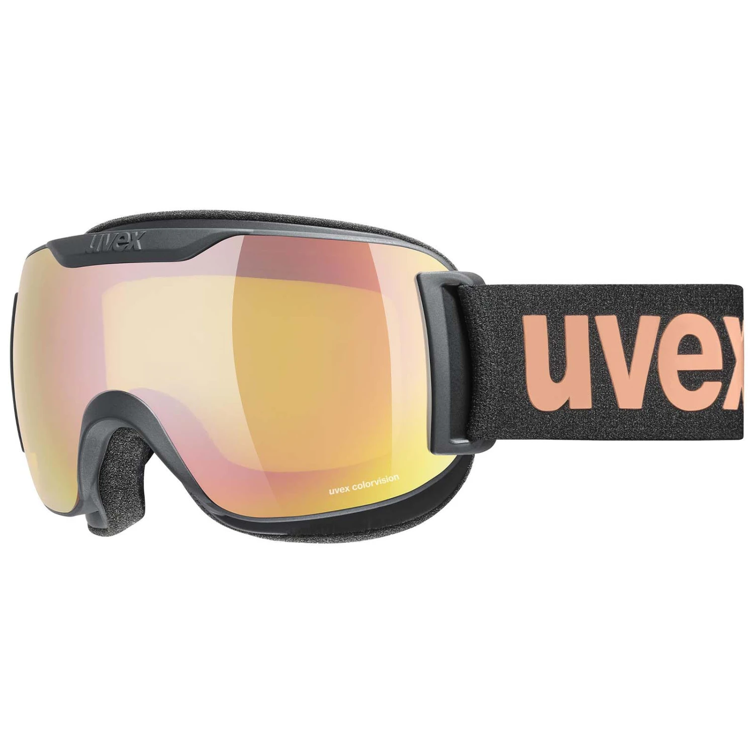Uvex Downhill 2000 S CV Skibrille Black Matt/rose-yellow S1 1 Uvex Downhill 2000 S CV Skibrille Black Matt/rose-yellow S1