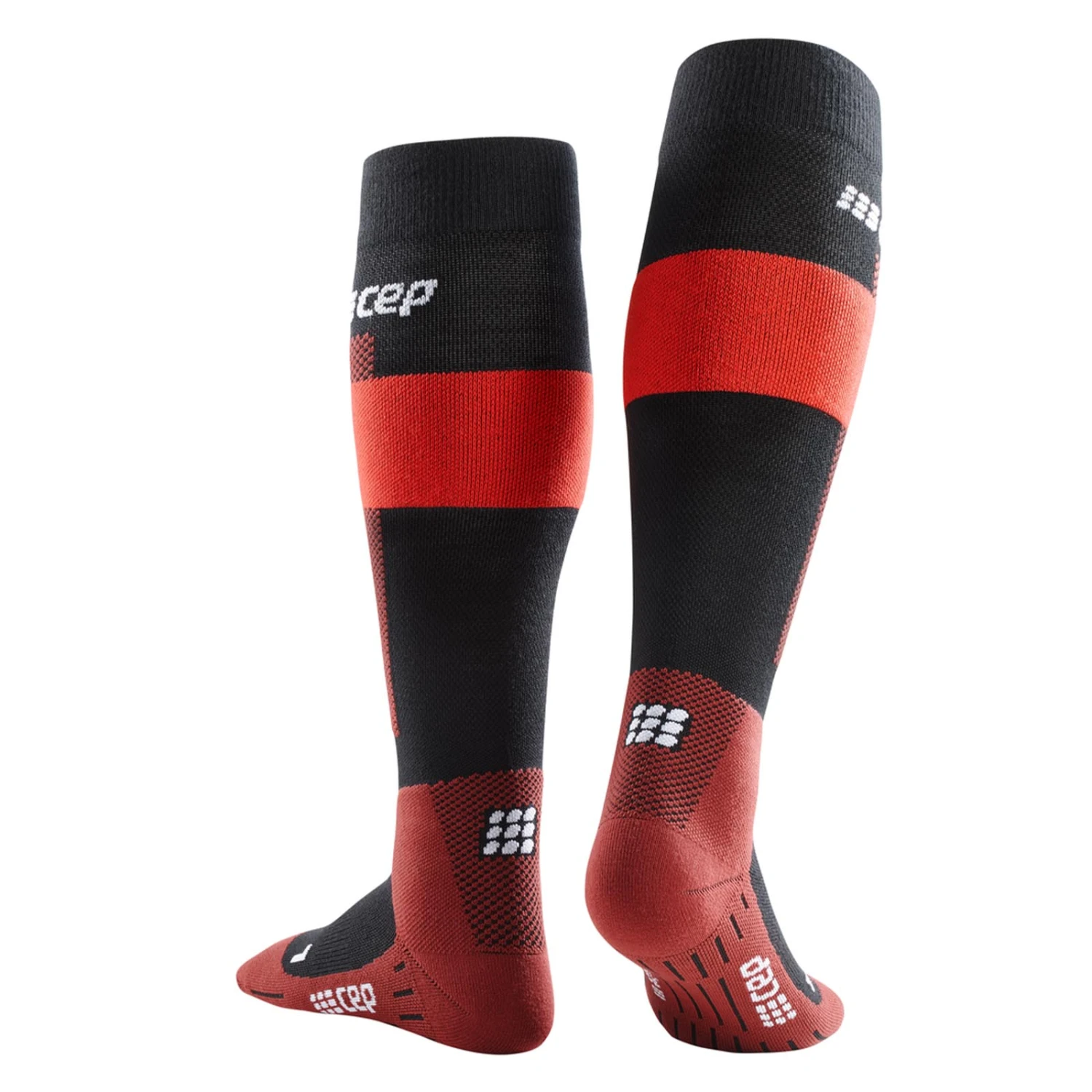 CEP Ski Merino Damen Kompressionssocken Rot 2 CEP Ski Merino Damen Kompressionssocken Rot – Bild 2