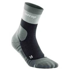 CEP Hiking Light Merino Mid Cut Damen Wandersocken Grau