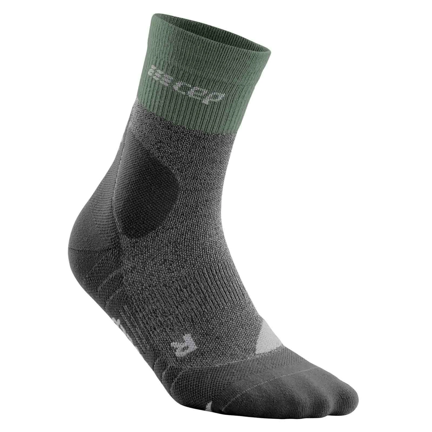 CEP Hiking Merino Mid Cut Herren Wandersocken Grau 1 CEP Hiking Merino Mid Cut Herren Wandersocken Grau