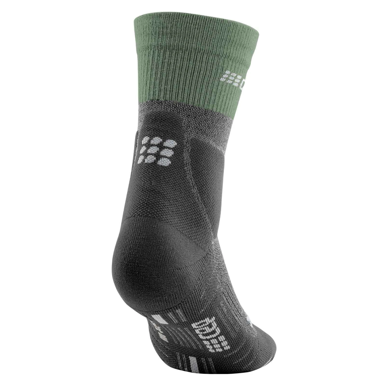 CEP Hiking Merino Mid Cut Herren Wandersocken Grau 2 CEP Hiking Merino Mid Cut Herren Wandersocken Grau – Bild 2