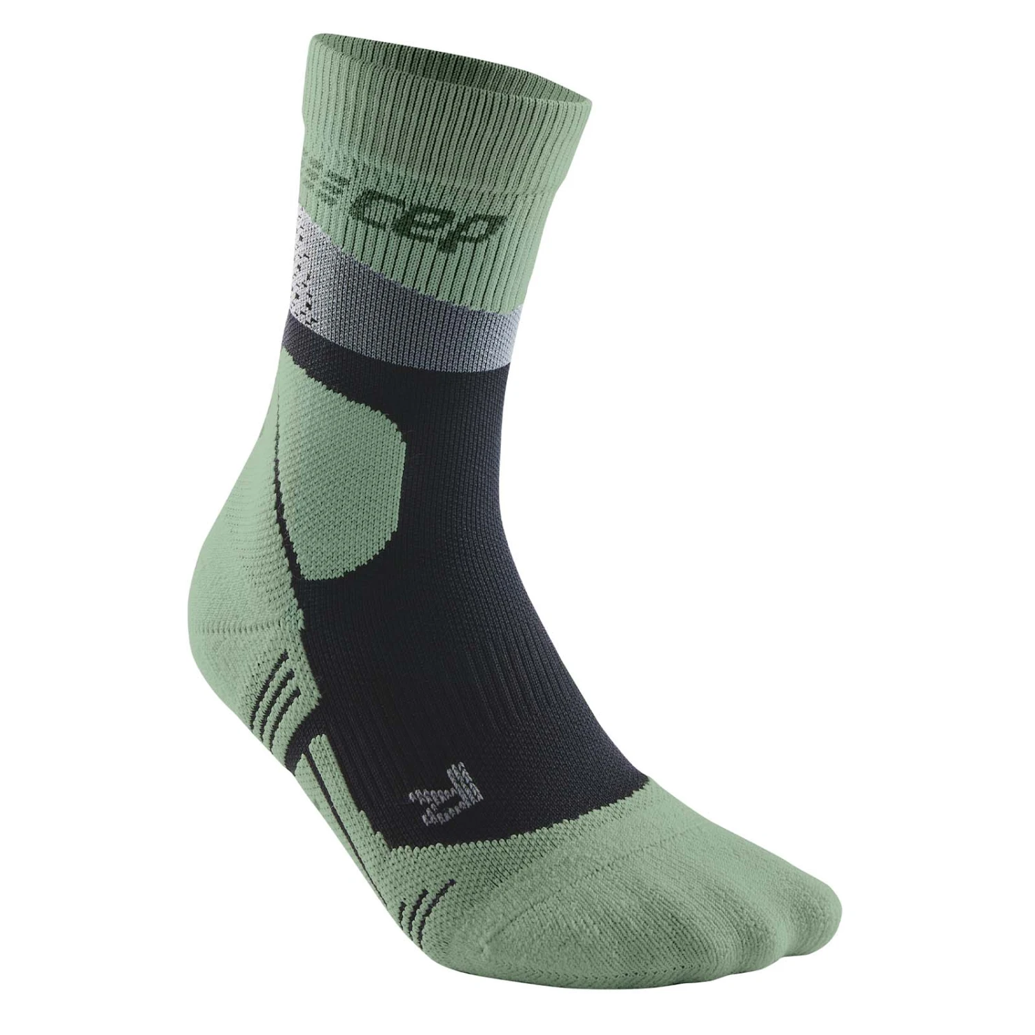 CEP Max Cushion Hiking Mid Cut Herren Wandersocken Grün 1 CEP Max Cushion Hiking Mid Cut Herren Wandersocken Grün