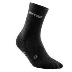 CEP Cold Weather Mid Cut Herren Laufsocken Schwarz