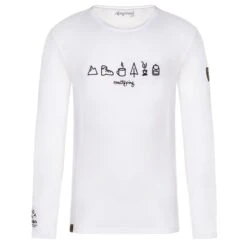Almgwand Lechaschaueralm Herren Longsleeve Weiss