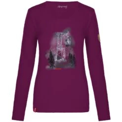 Almgwand Schlinigeralm Damen Longsleeve Lila