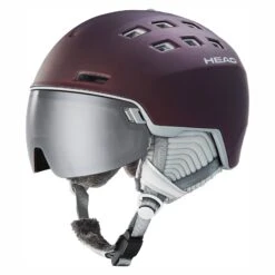 HEAD Rachel Damen Visier Skihelm Burgund