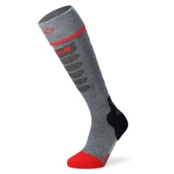 Lenz Heat Sock 5.1 Toe Cap Slim Fit Heizsocken Grau