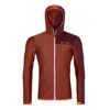 Ortovox Fleece Light Grid Hooded Jacket W Fleecejacke Orange
