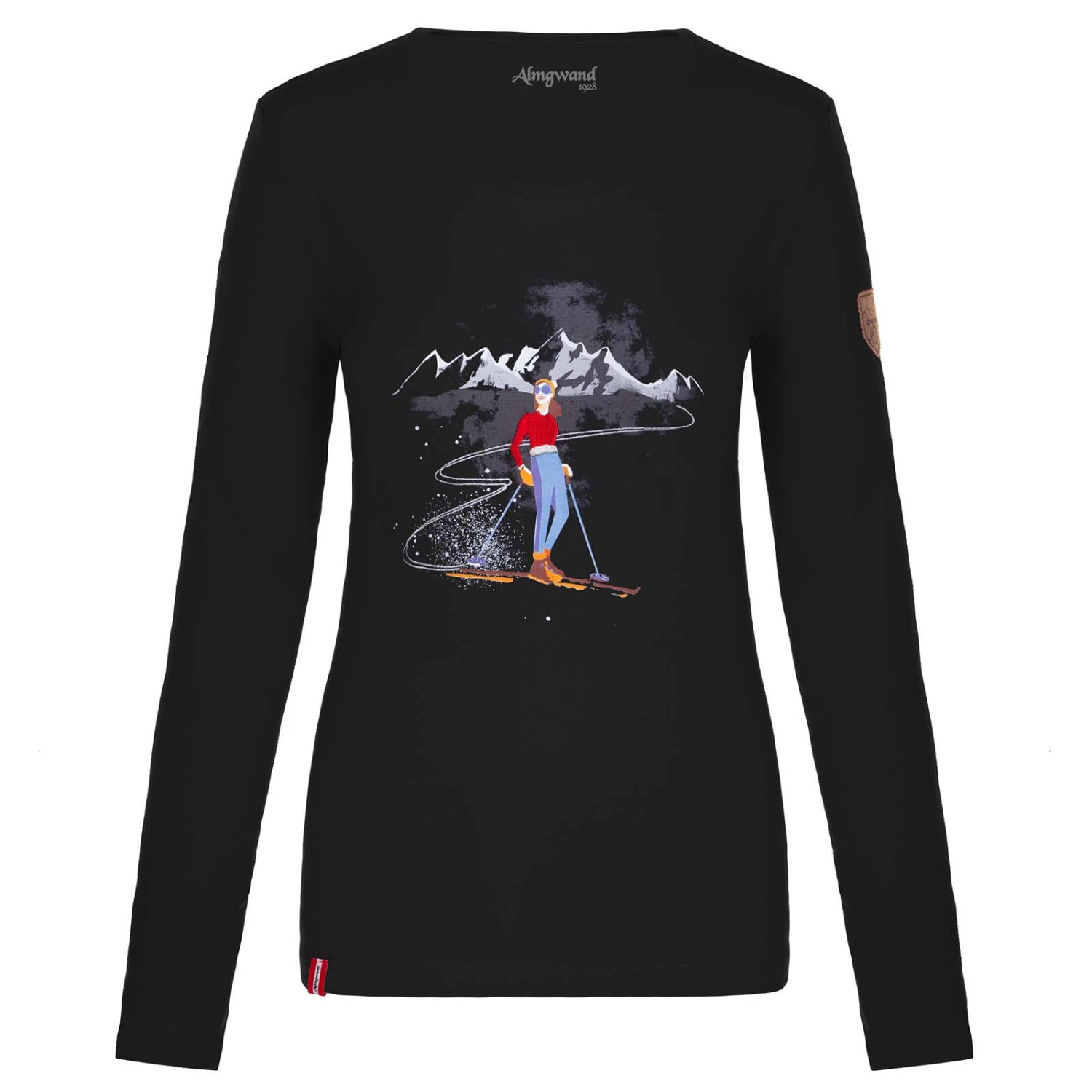 Almgwand Schnaidbergalm Damen Longsleeve Schwarz 1 Almgwand Schnaidbergalm Damen Longsleeve Schwarz