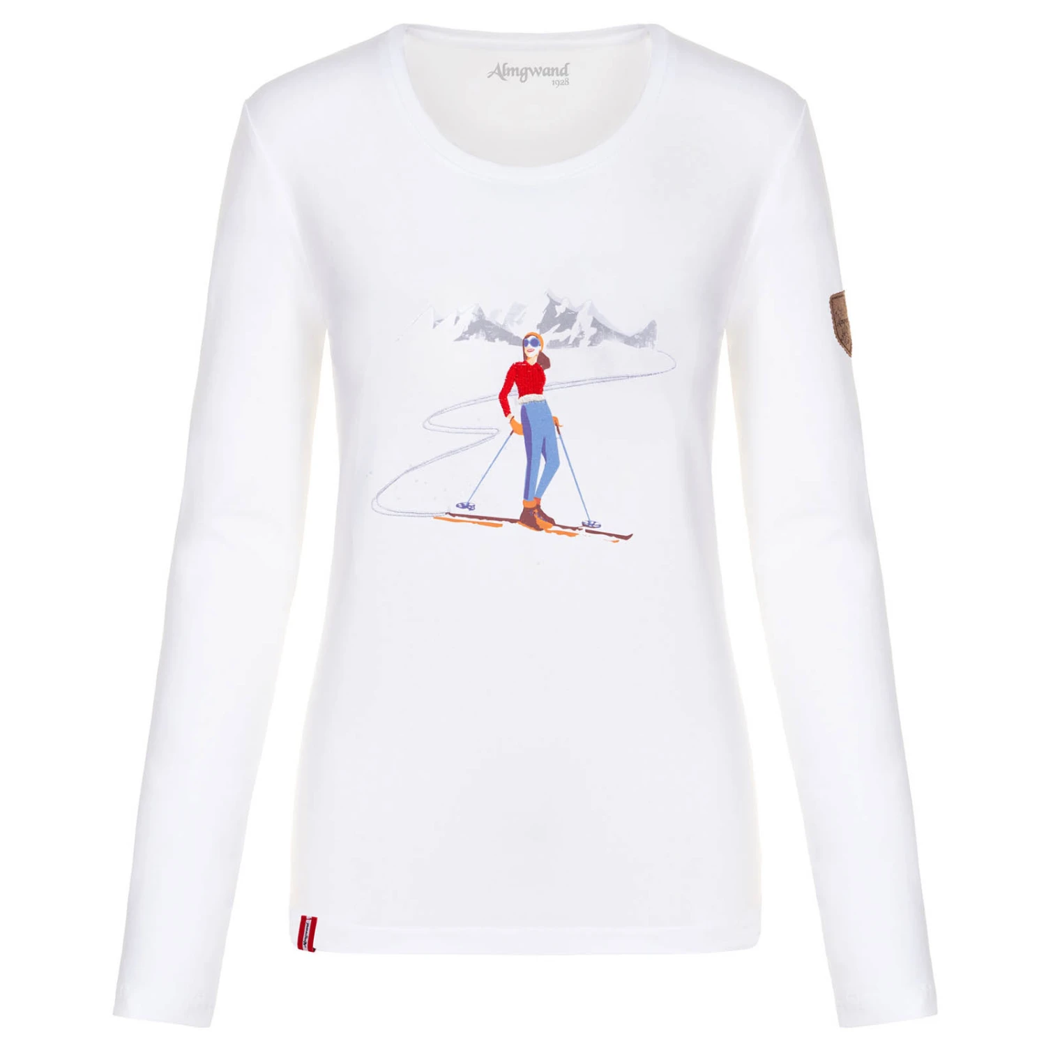 Almgwand Schnaidbergalm Damen Longsleeve Weiß 1 Almgwand Schnaidbergalm Damen Longsleeve Weiß