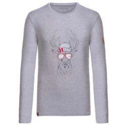 Almgwand Schweigeralm Herren Longsleeve Grau